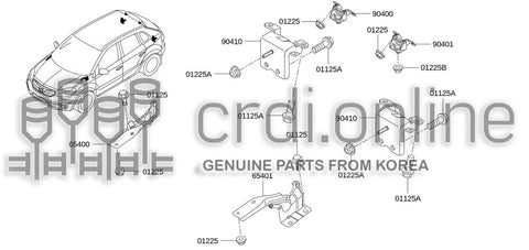 HINGE ASSY-BACK DOORUPPER RH 90400-JY00A 90400JY00A 90400 JY00A