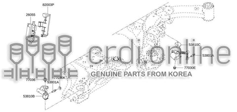 SENSOR-HINGEPIN 53830-1491R 538301491R 53830 1491R