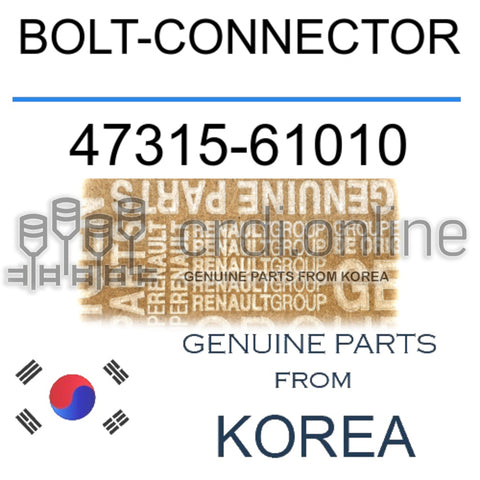 BOLT-CONNECTOR [ORIGINAL] 47315-61010 4731561010 47315 61010
