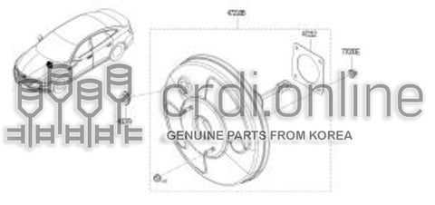 BOOSTER GROMMET [ORIGINAL] 46079-6549R 460796549R 46079 6549R