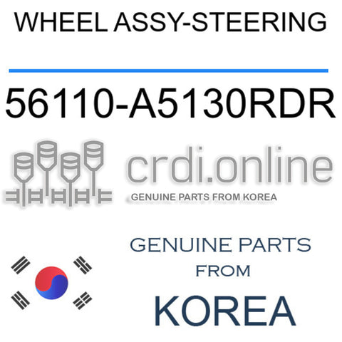 WHEEL ASSY-STEERING [ORIGINAL] 56110-A5130RDR 56110A5130RDR 56110 A5130RDR
