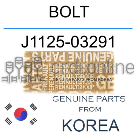 BOLT [ORIGINAL] J1125-03291 J112503291 J1125 03291