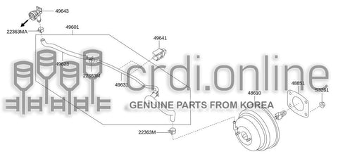BOOSTER ASSY-BRAKEVAC 48610-52000 4861052000 48610 52000