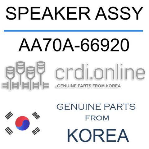 SPEAKER ASSY AA70A-66920 AA70A66920 AA70A 66920