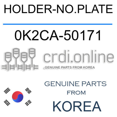 HOLDER-NO.PLATE 0K2CA-50171 0K2CA50171 0K2CA 50171