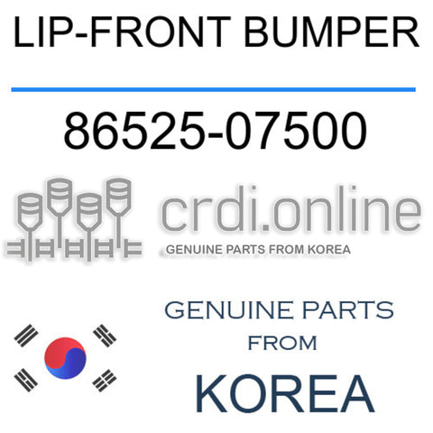 LIP-FRONT BUMPER 86525-07500 8652507500 86525 07500