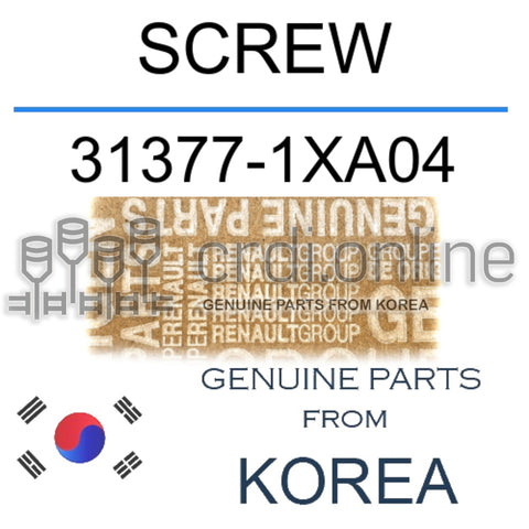 SCREW [ORIGINAL] 31377-1XA04 313771XA04 31377 1XA04