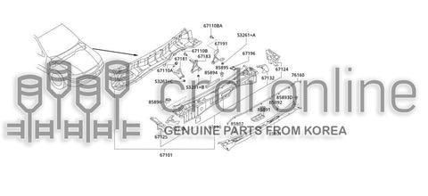 COVER-AIR INTAKE [ORIGINAL] 85891-51000 8589151000 85891 51000