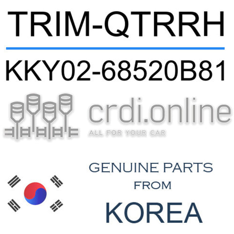 TRIM-QTRRH [ORIGINAL] KKY02-68520B81 KKY0268520B81 KKY02 68520B81