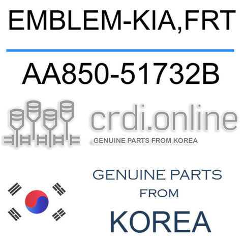 EMBLEM-KIA,FRT [ORIGINAL] AA850-51732B AA85051732B AA850 51732B