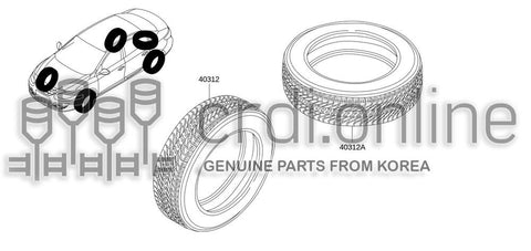 TIRE-TUBELESS 40312-0126R 403120126R 40312 0126R