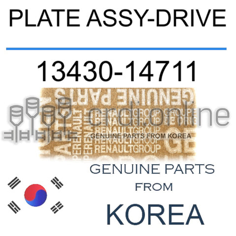 PLATE ASSY-DRIVE [ORIGINAL] 13430-14711 1343014711 13430 14711
