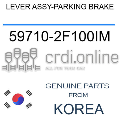 LEVER ASSY-PARKING BRAKE [ORIGINAL] 59710-2F100IM 597102F100IM 59710 2F100IM
