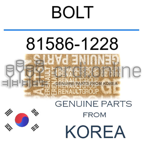 BOLT [ORIGINAL] 81586-1228 815861228 81586 1228