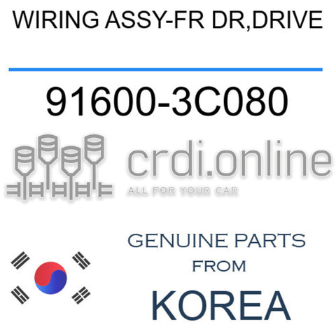 WIRING ASSY-FR DR,DRIVE 91600-3C080 916003C080 91600 3C080