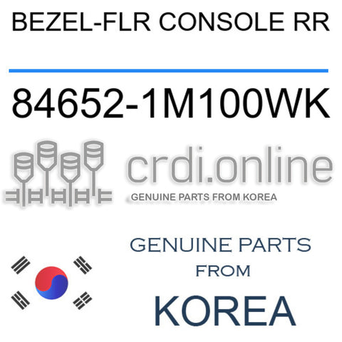 BEZEL-FLR CONSOLE RR 84652-1M100WK 846521M100WK 84652 1M100WK