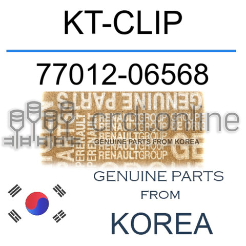 KT-CLIP [ORIGINAL] 77012-06568 7701206568 77012 06568