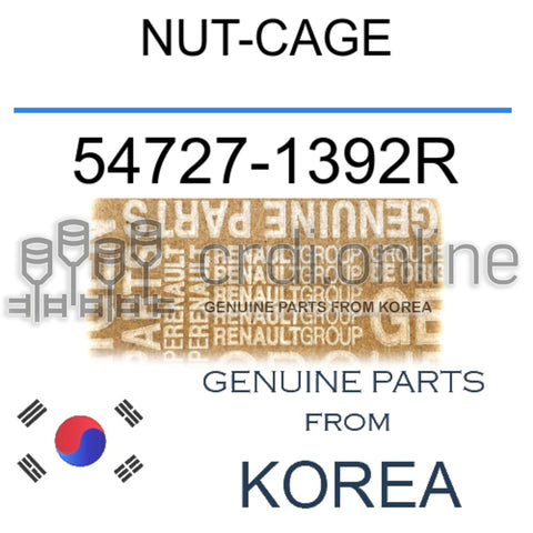 NUT-CAGE [ORIGINAL] 54727-1392R 547271392R 54727 1392R