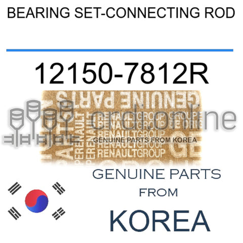 BEARING SET-CONNECTING ROD [ORIGINAL] 12150-7812R 121507812R 12150 7812R