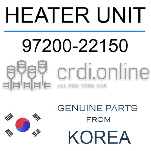 HEATER UNIT [ORIGINAL] 97200-22150 9720022150 97200 22150