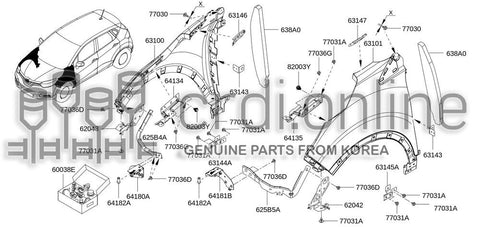 ARM-FRONT END MOUNTING LWR PART RH 625B4-8774R 625B48774R 625B4 8774R