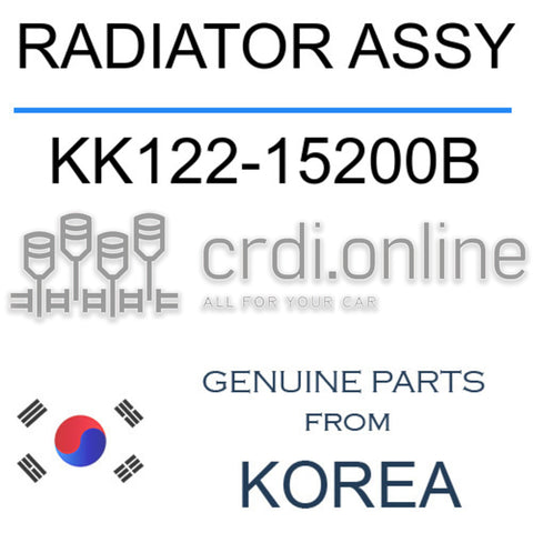 RADIATOR ASSY [ORIGINAL] KK122-15200B KK12215200B KK122 15200B