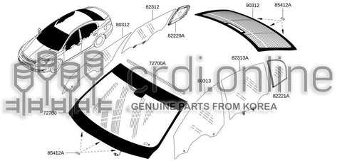 GLASS-BACK DOOR 90300-0036R 903000036R 90300 0036R