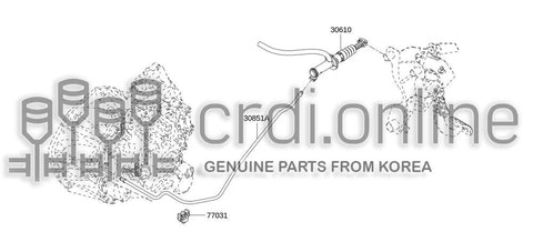 TUBE ASSY-CLUTCH 30851-0022R 308510022R 30851 0022R