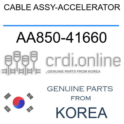 CABLE ASSY-ACCELERATOR [ORIGINAL] AA850-41660 AA85041660 AA850 41660