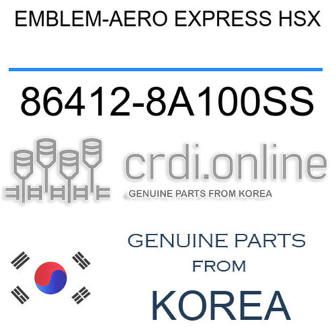 EMBLEM-AERO EXPRESS HSX [ORIGINAL] 86412-8A100SS 864128A100SS 86412 8A100SS
