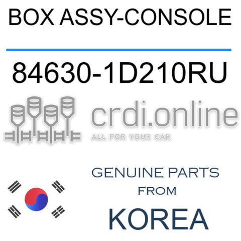 BOX ASSY-CONSOLE 84630-1D210RU 846301D210RU 84630 1D210RU