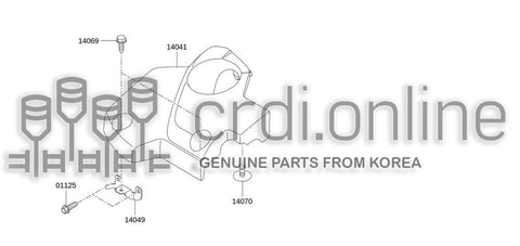 ORNAMAMENT ASSY-ENGINE COVER 14041-JY20A 14041JY20A 14041 JY20A