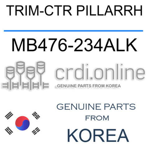 TRIM-CTR PILLARRH MB476-234ALK MB476234ALK MB476 234ALK