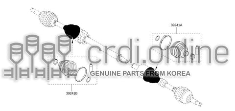 REPAIR KIT-DUST BOOTINNER LH 39741-0049R 397410049R 39741 0049R