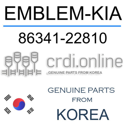 [ORIGINAL] EMBLEM-KIA 86341-22810 8634122810 86341 22810