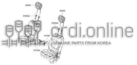 HOLDER KIT-FRONT 87603-6195R 876036195R 87603 6195R