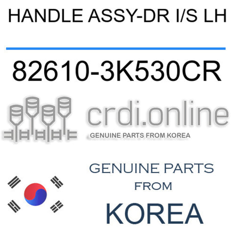 HANDLE ASSY-DR I/S LH [ORIGINAL] 82610-3K530CR 826103K530CR 82610 3K530CR