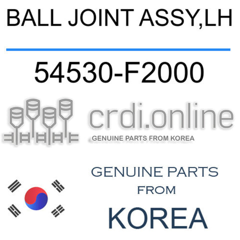 BALL JOINT ASSY,LH [ORIGINAL] 54530-F2000 54530F2000 54530 F2000