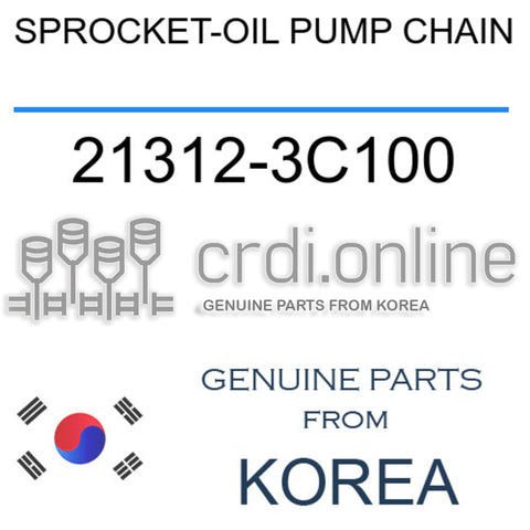 SPROCKET-OIL PUMP CHAIN [ORIGINAL] 21312-3C100 213123C100 21312 3C100