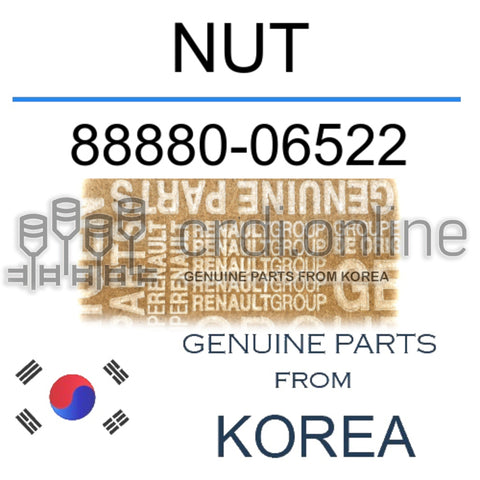 NUT [ORIGINAL] 88880-06522 8888006522 88880 06522
