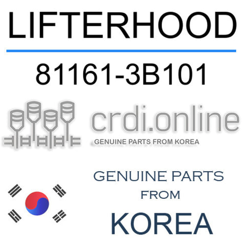 LIFTERHOOD [ORIGINAL] 81161-3B101 811613B101 81161 3B101