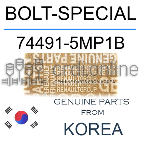 BOLT-SPECIAL [ORIGINAL] 74491-5MP1B 744915MP1B 74491 5MP1B