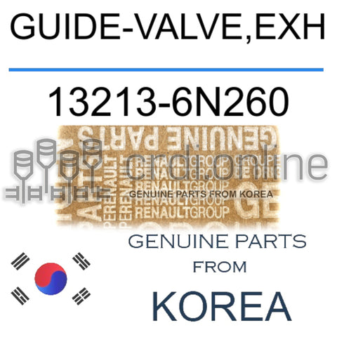 GUIDE-VALVE,EXH [ORIGINAL] 13213-6N260 132136N260 13213 6N260