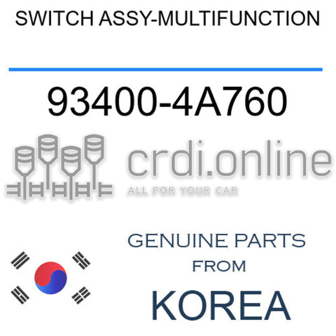 SWITCH ASSY-MULTIFUNCTION 93400-4A760 934004A760 93400 4A760