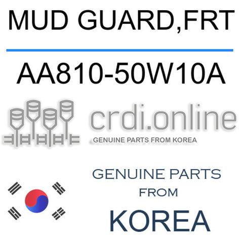 MUD GUARD,FRT [ORIGINAL] AA810-50W10A AA81050W10A AA810 50W10A