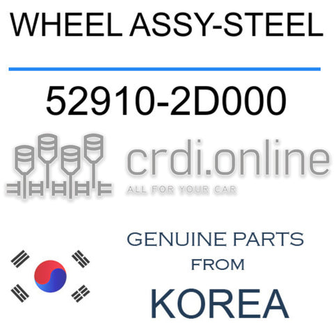 WHEEL ASSY-STEEL 52910-2D000 529102D000 52910 2D000