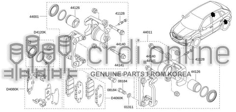 BOLT-PIN 44141-JA01A 44141JA01A 44141 JA01A