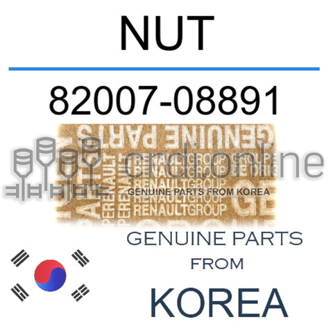NUT [ORIGINAL] 82007-08891 8200708891 82007 08891
