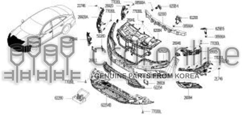 ENERGY ABSORBER-FRONT BUMPER 62090-1111R 620901111R 62090 1111R