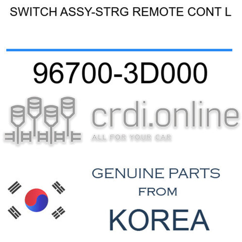 SWITCH ASSY-STRG REMOTE CONT L 96700-3D000 967003D000 96700 3D000